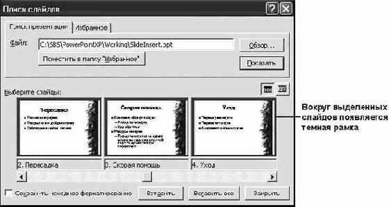 Работа в Microsoft PowerPoint XP